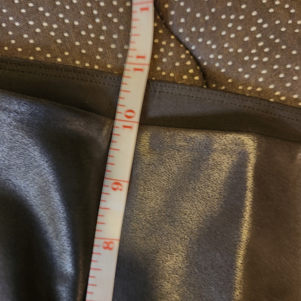 Jane and Bleecker Faux Leather Leggings Black High Rise Stretch Pants Size Large - Picture 6 of 7